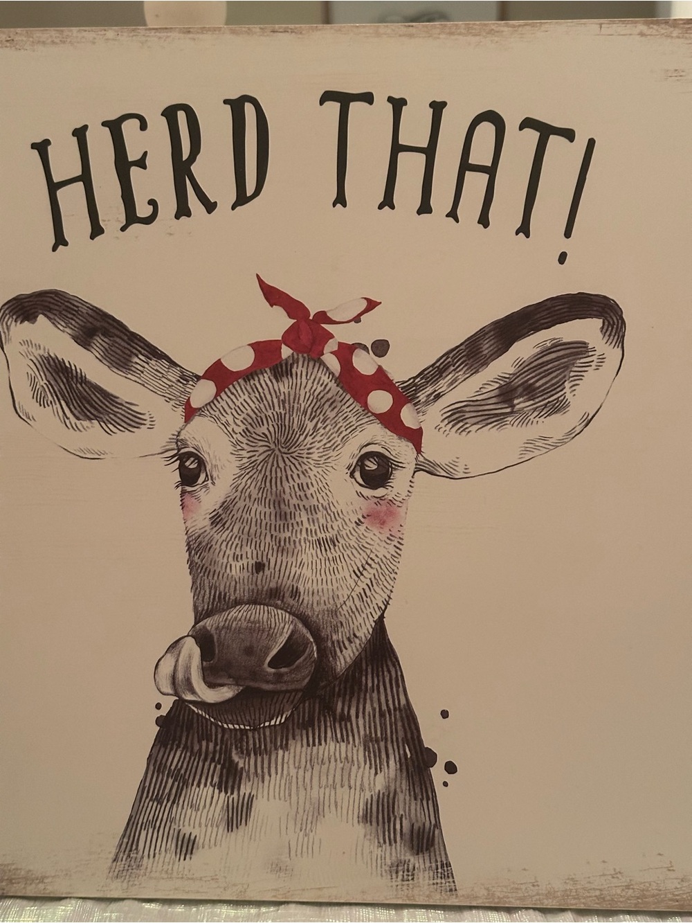 Hobby Lobby Cow Print in Black, Red, and Pink